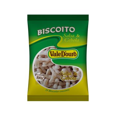 Imagem de Biscoito de Polvilho Salsa e Cebola Vale Douro 100g Sem Glúten