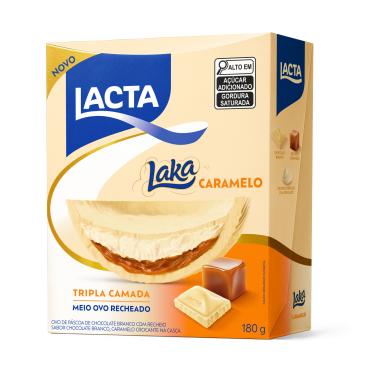 Imagem de Ovo de Páscoa Lacta Tripla Camada Laka Caramelo 180g
