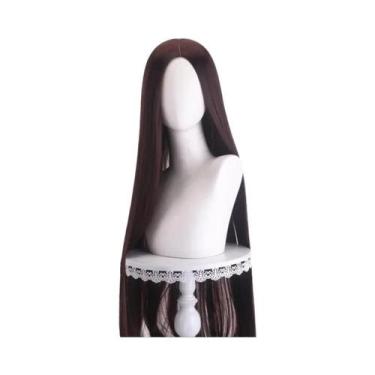 Imagem de Peruca Cosplay Lisa De 40 Polegadas, 24 Estilos, Loiro, Rosa, Vermelho