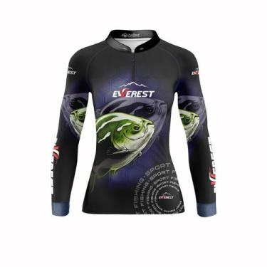 Imagem de Camisa Feminina Pesca Proteção Uv50 Pescaria Tambaqui - Everest Sport,