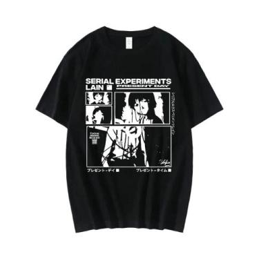 Imagem de Camiseta Feminina Com Estampa De Anime Lain Iwakura Manga Girl Sci Fi,