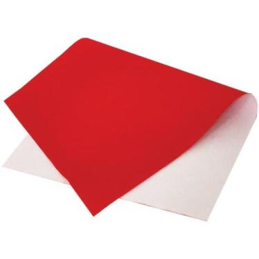 Imagem de Papel Camurça 40X60CM Vermelho - Pacote com 25 Folhas - VMP