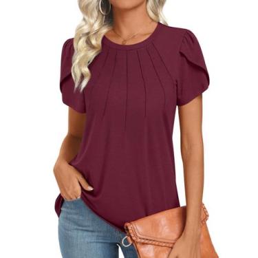 Imagem de Camisetas femininas de verão Tops Addtoo 2025 de manga curta