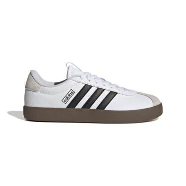 Imagem de Tênis Adidas VL Court 3.0 Feminino, Branco, Preto, 36