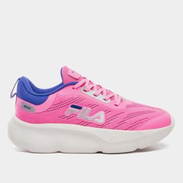 Imagem de Tênis Infantil Fila Maxxi, Pink, Azul, 33
