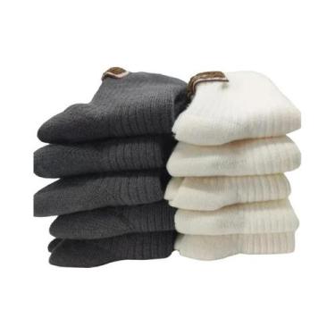 Imagem de Meias Femininas De Luxo Em Lã Cashmere, 510 Pares, Meias Grossas E Que