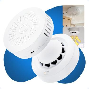 Imagem de Kit Detector De Fumaça Gás Inteligente Wi-fi Alarme Som Tuya - Aitek