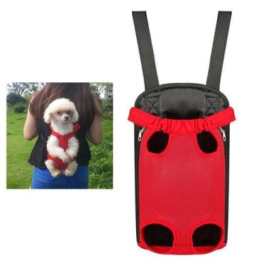 Imagem de Mochila Canguru Cachorro  Cao Gato Pet Animal de Estimaçao Pequeno Por