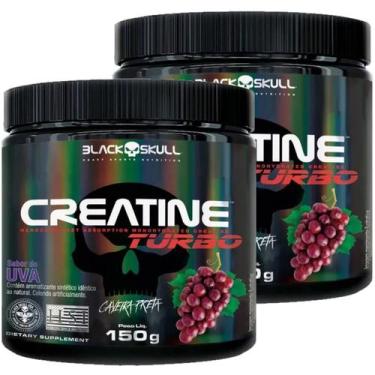 Imagem de Kit 2X Creatina Monohidratada Creatine Turbo Black Skull 150g Energia 