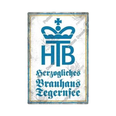 Imagem de Placa De Metal Vintage Da Marca De Cerveja Alemã Putuo Para Decoração 