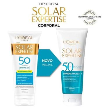 Imagem de Protetor Solar LOréal Expertise Supreme Protect4 FPS50 200ml, 120ml