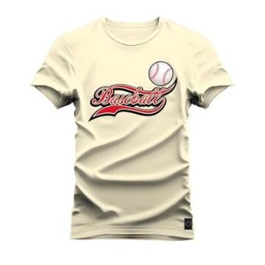 Imagem de Camiseta Plus Size Estampada Algodão Unissex Baseball-Unissex