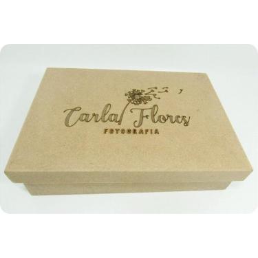 Imagem de Kit com 10 Caixas para Fotos 15x21cm em MDF com Tampa de Acrílico - no