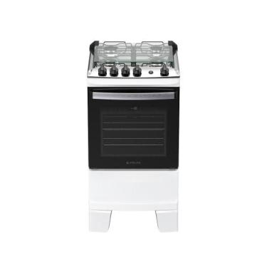 Imagem de Fogão 4 Bocas Atlas Agile Up Automático Mesa Inox Branco Bivolt