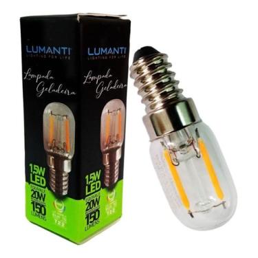 Imagem de Lâmpada Led Geladeira 1,5W 127V E14 Branco Quente - LUMANTI, 110V