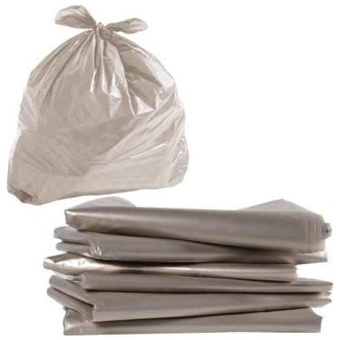 Imagem de Saco para Lixo Saco de Lixo 400 Litros Transparente Resistente 100 Unidades transparente-canela