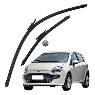 Imagem de Par Palheta Silicone Chevrolet Omega Sonic Fiat Punto Linea Peugeot 20