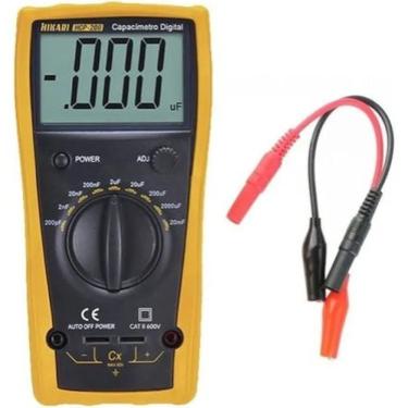 Imagem de Capacímetro Digital HCP-200 para Medição de Capacitância com Holster Protetor e Tela LC...