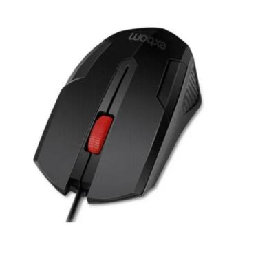 Imagem de Mouse Óptico c/ Fio USB 1200dpi Preto MS-71 - Exbom