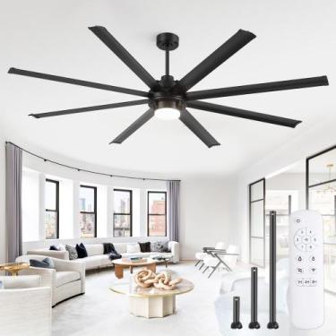 Imagem de Ventilador de Teto Fanbulous 213 cm com Luz, Controle Remoto e 6 Veloc