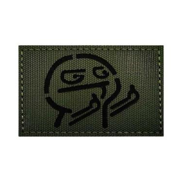 Imagem de Emblema Tático Refletivo Infravermelho Em Tecido Com Corte a Laser Par