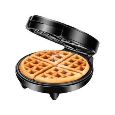 Imagem de Máquina de Waffle Mondial Pratic Waffle Antiaderente Preto/Inox 1200W 