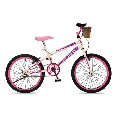 Imagem de Bicicleta Passeio Colli Bike Jully Aro 20 Bege Com Cesto