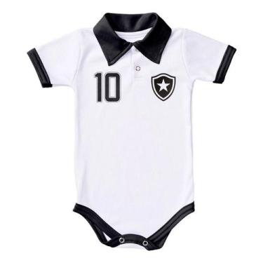 Imagem de Macacão Body Gola Polo Infantil Bebe 0 a 12 Meses Clubes Brasileiros F