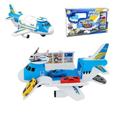 Imagem de Brinquedo Infantil Avião De Resgate Com Carrinhos - Dm Toys - Comercia