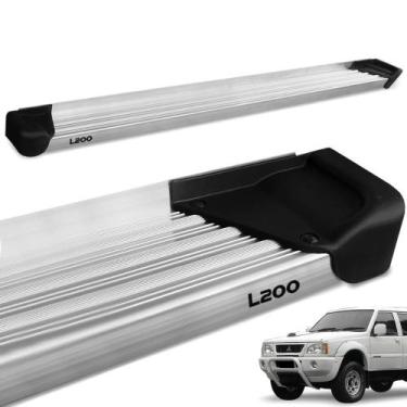 Imagem de Estribo Lateral L200 Gl GLS 1999 a 2003 Aluminio Natural A3 - Gtnox