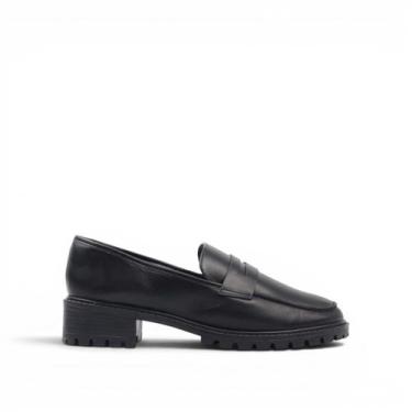 Imagem de Mocassim Salto Bloco Couro - STEPHANIE, Preto, 36