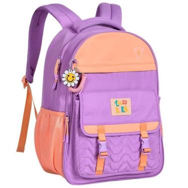 Imagem de Mochila Costas Luluca SOFT Chaveiro Girassol Lançamento Clio LU24074 -