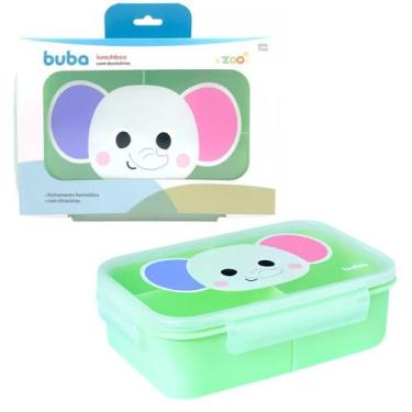 Imagem de Lancheira Com Divisórias Zoo Elefante Lunchbox- 19722 Buba