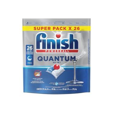 Imagem de Finish Quantum All in 1 Detergente para Lava Louças em Tabletes 26 unidades