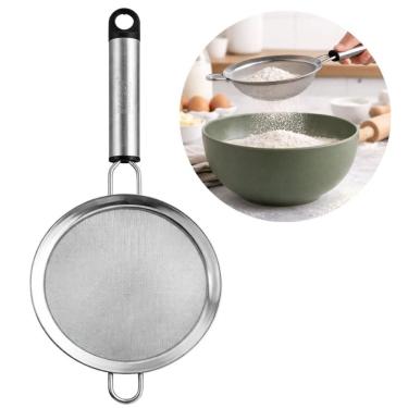 Imagem de Peneira BS40599 Coar e Polvilhar Aço Inoxidável 14CM para Cozinha Prata The Secret