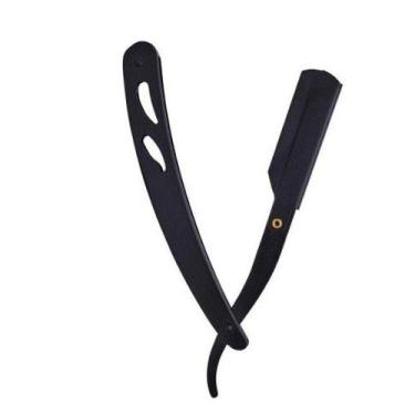 Imagem de Navalhete Barbearia Preto Aço Inox - Beauty Salu