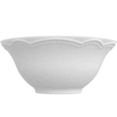 Imagem de Bowl Relevo Cottage Tigela Sobremesa 510ml Porcelana Branco Avulso 15c