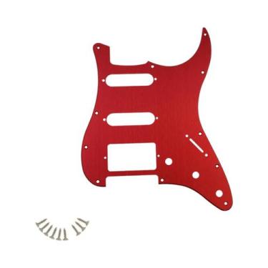 Imagem de Escudo Protetor De Guitarra Moderno De Alumínio Anodizado Com 11 Furos
