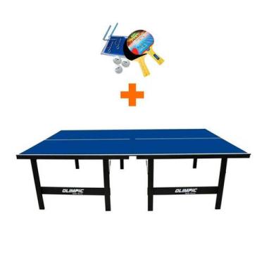 Imagem de MESA DE PING PONG MDP 12mm - Olimpic 1014 + KIT TÊNIS DE MESA 5031