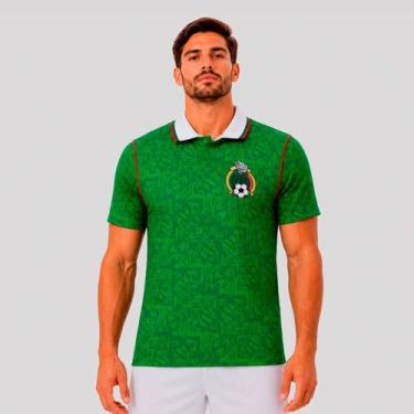 Imagem de Camisa México Retrô 1994 Dry Verde - Retromania, P