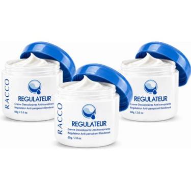 Imagem de Kit 3 Creme Antitranspirante Regulateur 60g Racco