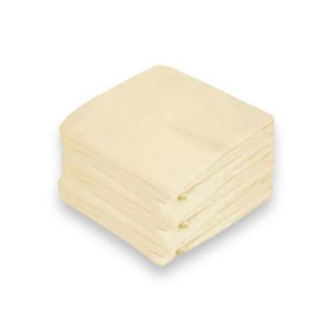 Imagem de Fralda Pinte E Borde Branca 100% Algodão 70x70 Kit Com 15 Unidades Cor
