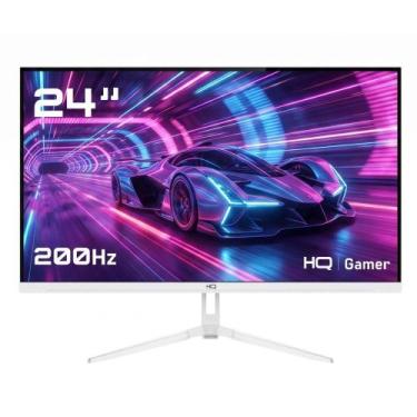 Imagem de Monitor Gamer HQ 24" Branco 1ms, 200Hz, IPS, AMD FreeSync, Full HD, HD