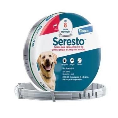 Imagem de Coleira Antipulgas Seresto Cães acima de 8 kg - 8 meses de proteção - 