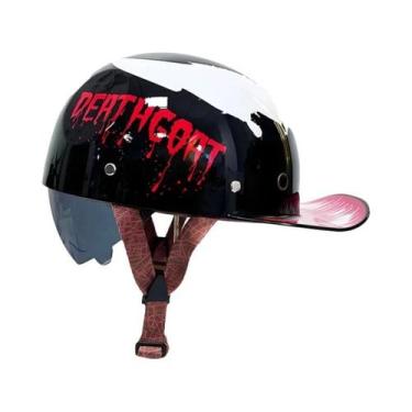 Imagem de Capacete Retrô Universal para Motocicleta, Skate e Bicicleta - Novo Pa