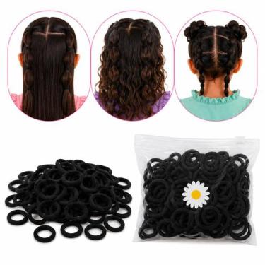 Imagem de Kit 100 Xuxinhas infantil elastico de cabelo Confortável Macios com sa