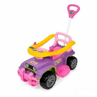 Imagem de Quadriciclo Infantil Jip Jip Maral 2 em 1 com Haste Direcionável Anel 