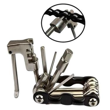 Imagem de Kit Chave Ferramentas Emergência Bicicleta Bike 12 Funções - Storn35, 