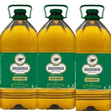 Imagem de Azeite De Oliva Extra Virgem Andorinha 3 Litros - Kit 03 Uni