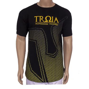 Imagem de Camiseta T-shirt Esportiva Troia Sport- Ufc Mma Muay Thai Luta preta gg